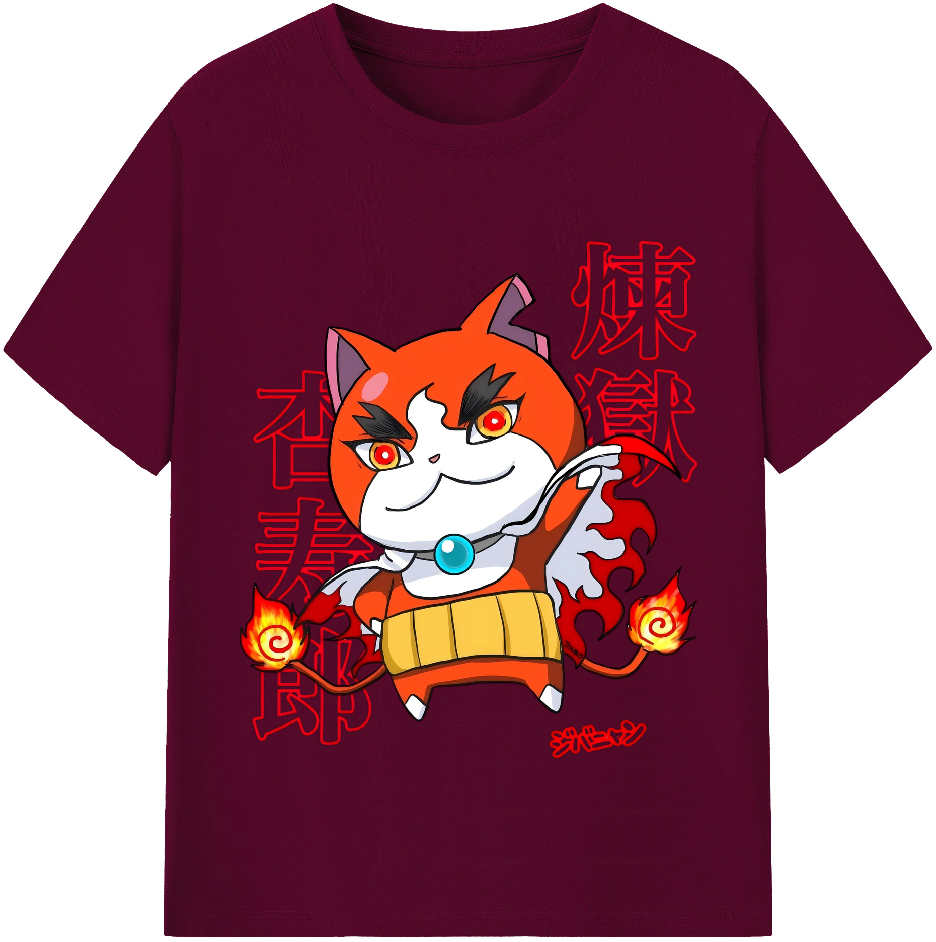 （画像用） 鬼滅の刃（きめつのやいば）炎柱-煉󠄁獄 杏寿郎／れんごく きょうじゅろう Rengoku Kyoujurou レディースカジュアルプリントTシャツ（綿100％）